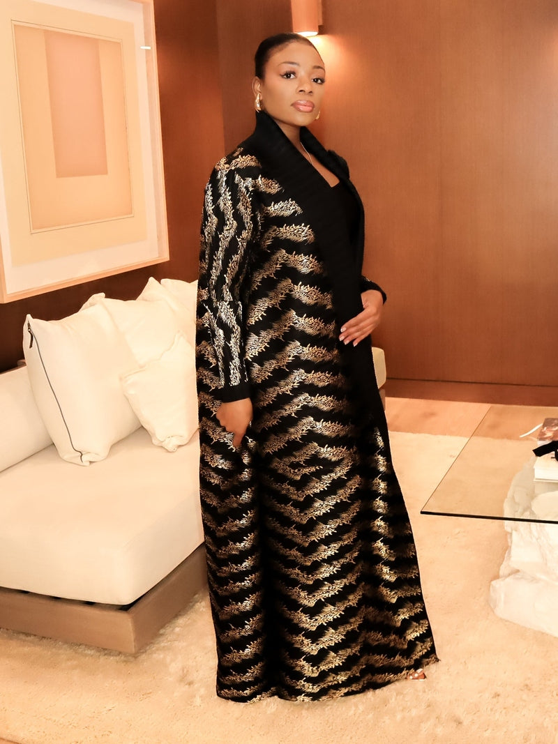 Amora Robe (Black/Gold)