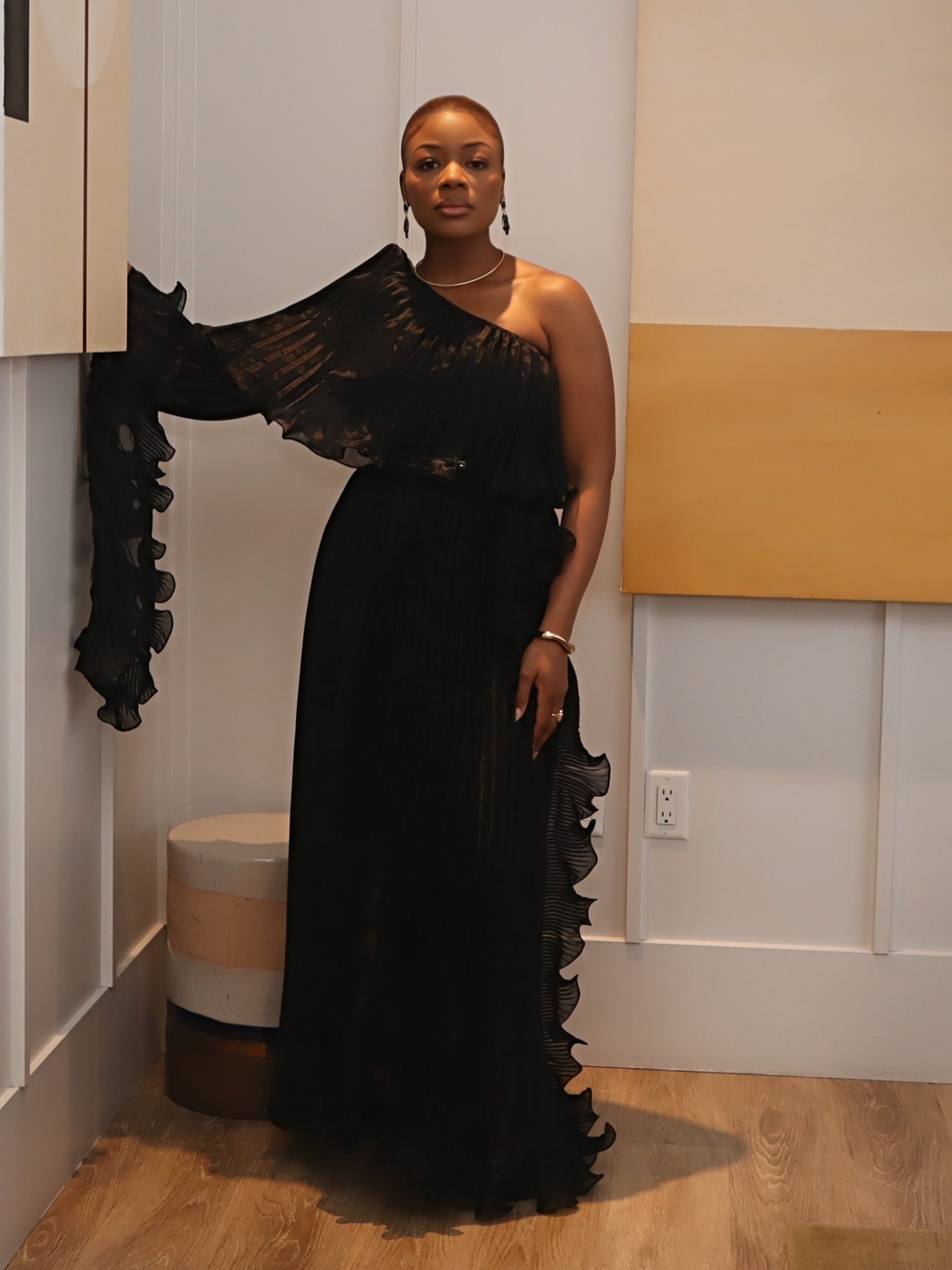 Zuri Asymmetrical Ruffle Dress