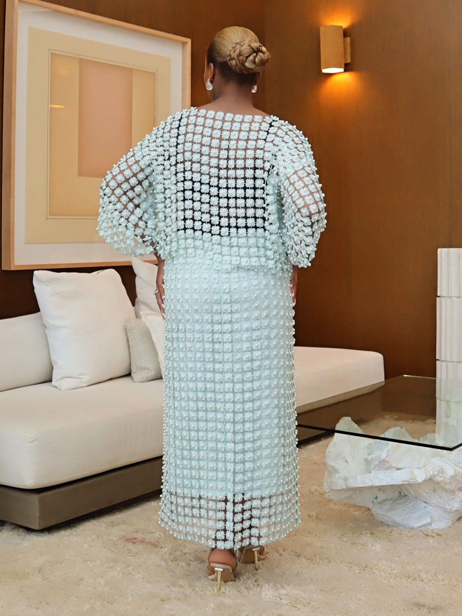 Sade Skirt Set (Sky Blue)