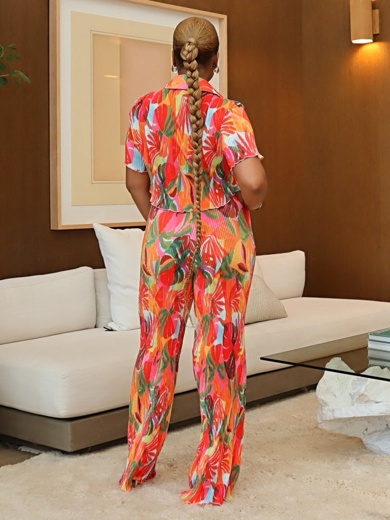 Cheryl Pant Set (Orange)