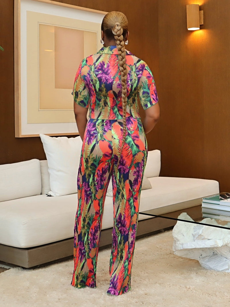 Cheryl Pant Set (Orange)