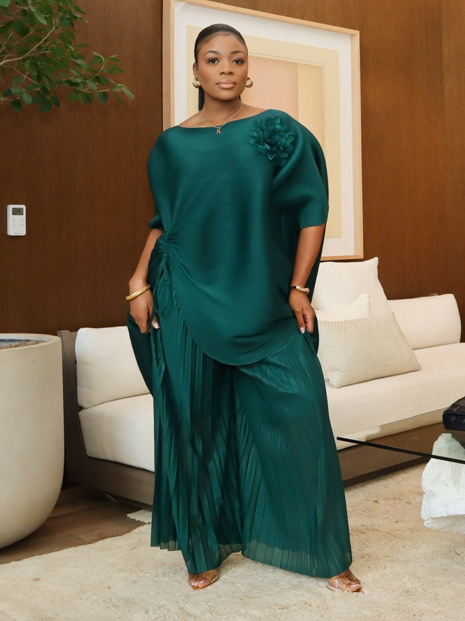 Sheila Pant Set (Green)