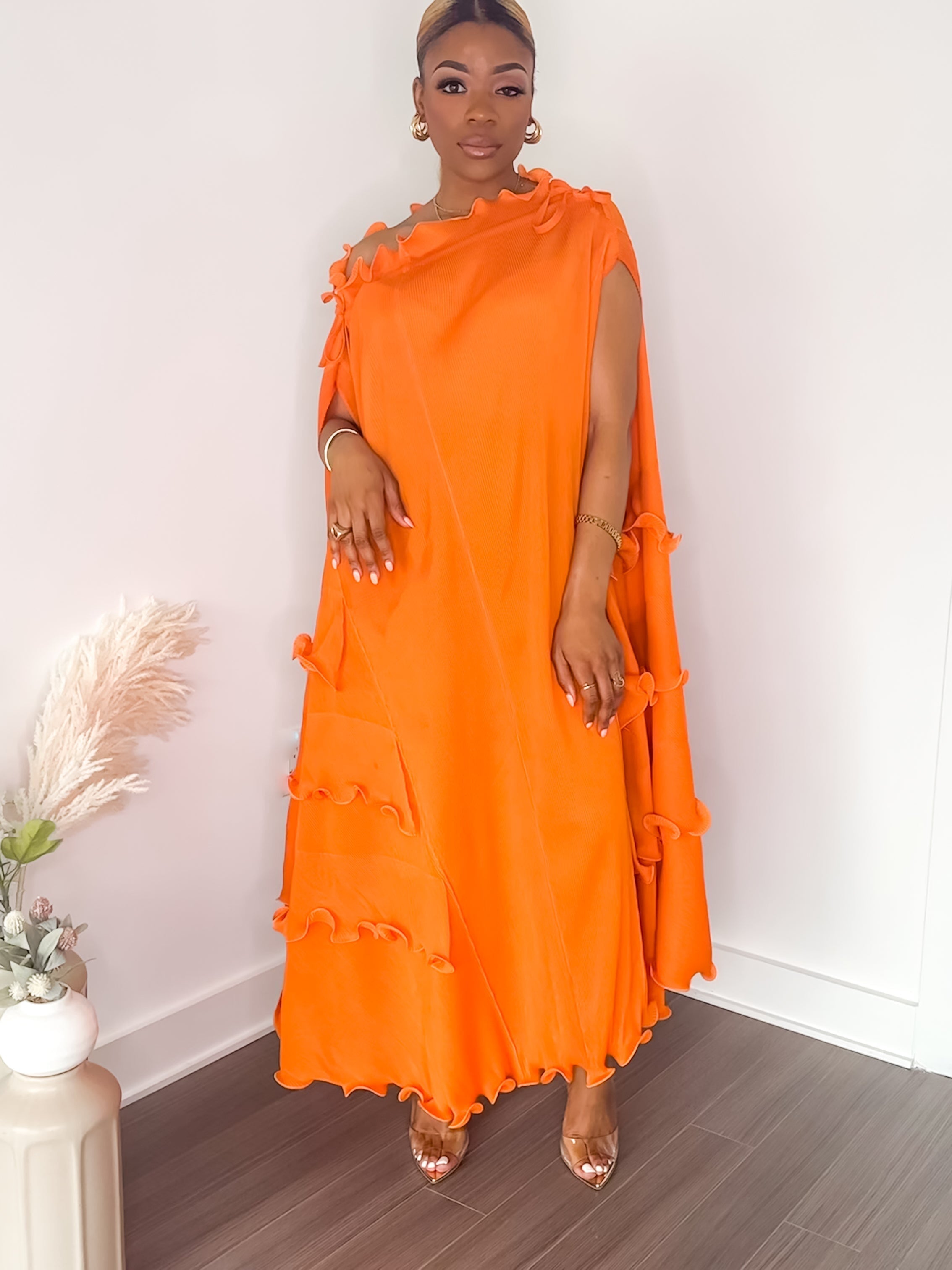 Denise Ruffle Dress (Black) - Ninth and Maple Dress