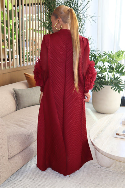 Cece Dress (Wine Red) - Ninth and Maple Dress