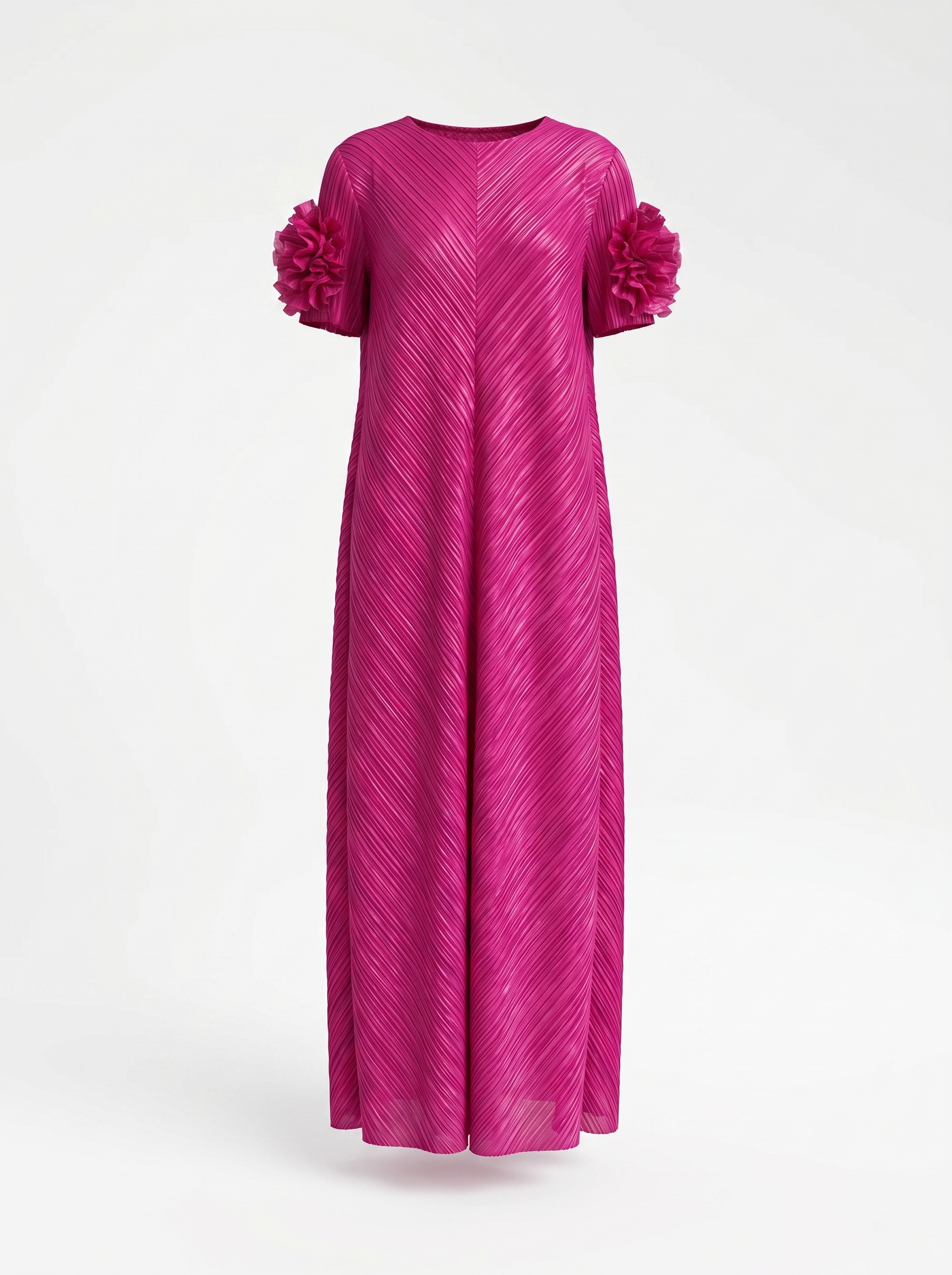 Esme Short Sleeve Dress (Fuschia)