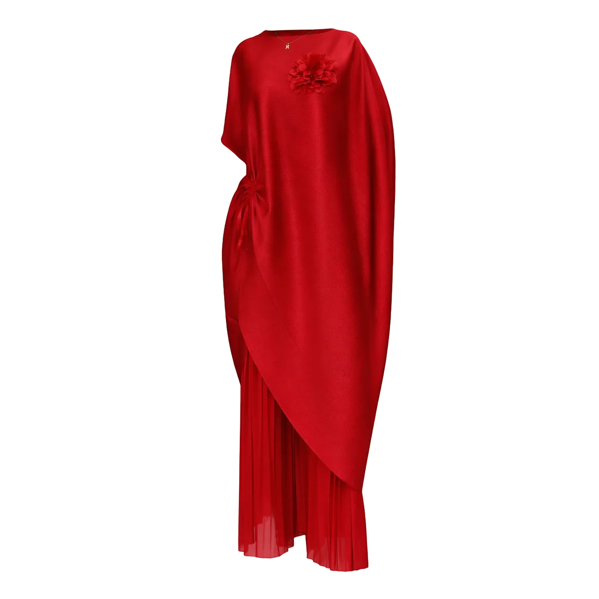 Sheila Pant Set – Red Two-Piece Tunic and Palazzo Pants