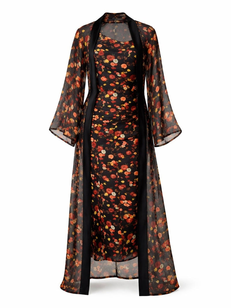 Doha Kimono Robe Set – Floral Print