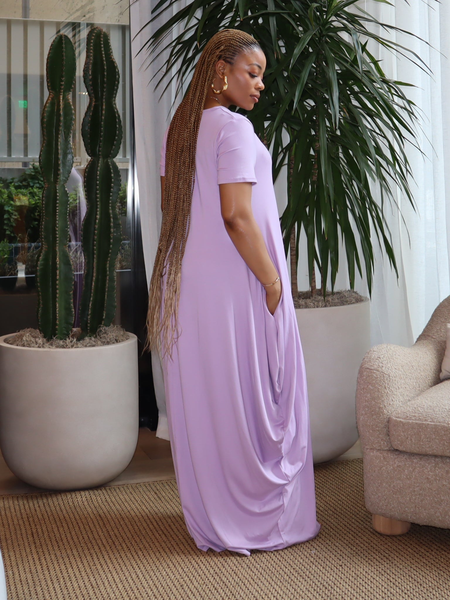 Maxi Dress (Lavender)