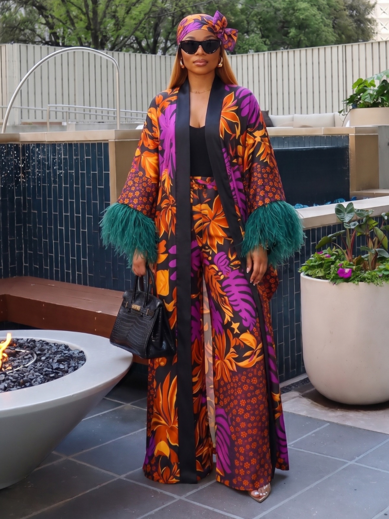 Scicli Three-Piece Kimono Set