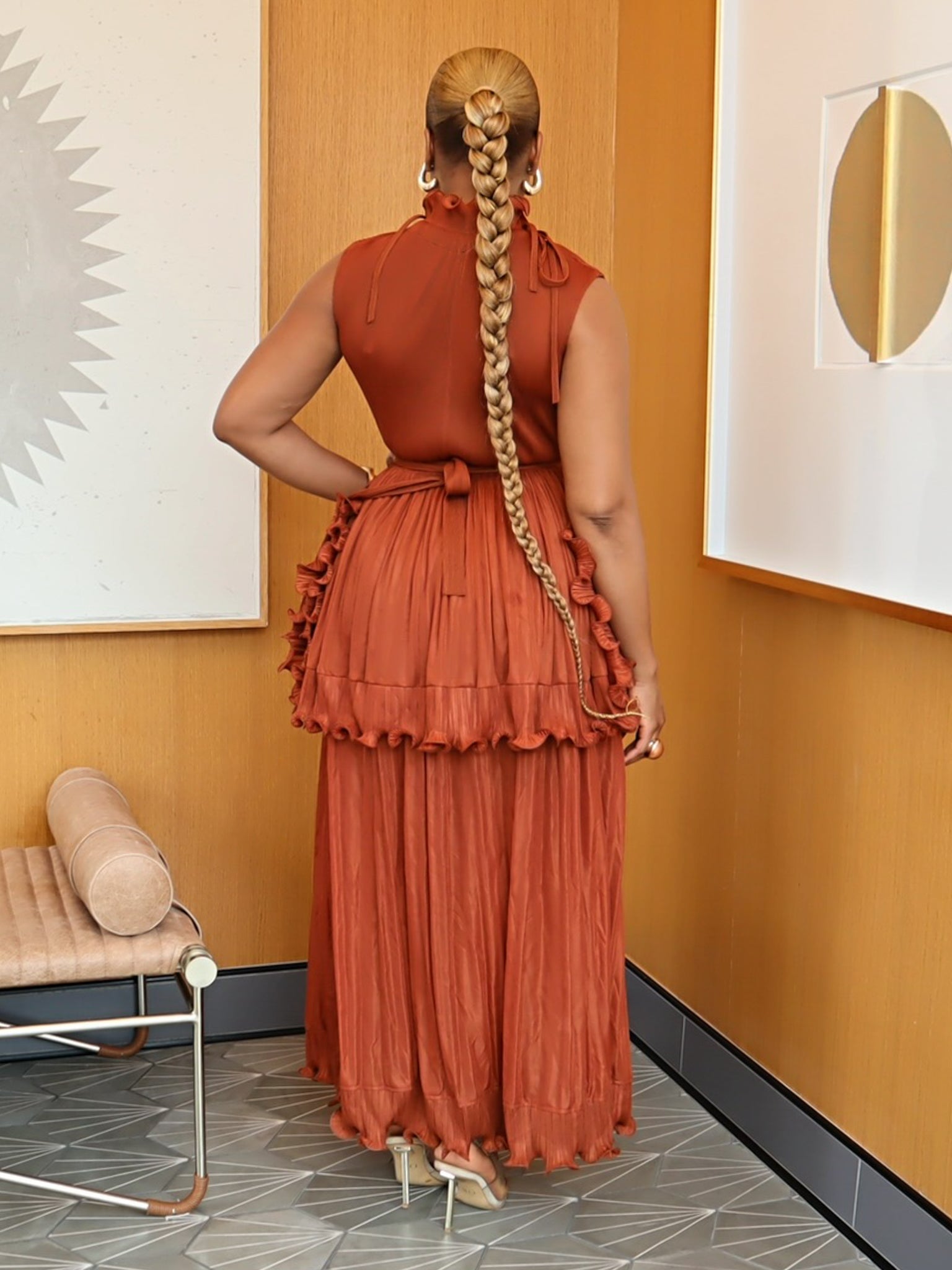 Ayana Layered Ruffle Dress