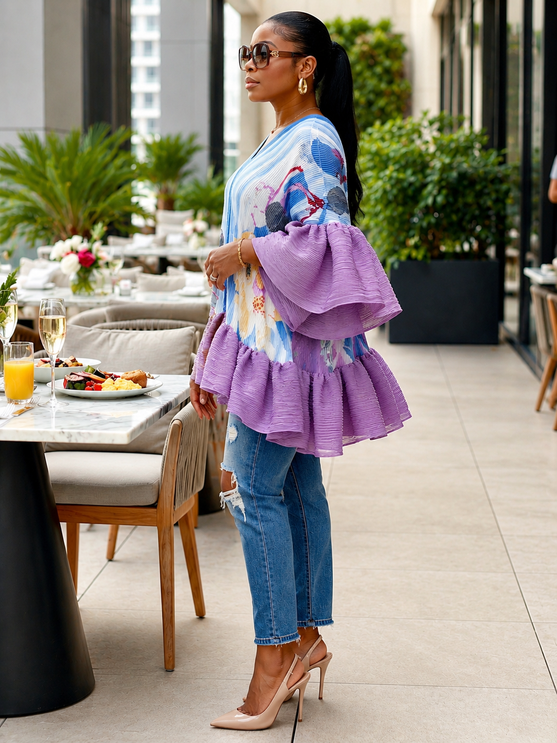 Lorraine Pleated Top