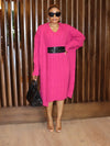 Gilda Knitted Dress Set (Pink) - Ninth and Maple DRESS SET