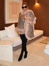 Leopard Print Faux Shawl - Ninth and Maple Outerwear