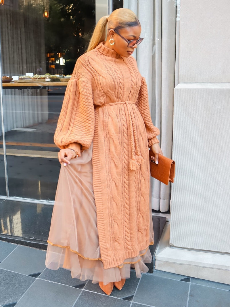 Laylah Fleece Skirt Set (Green)