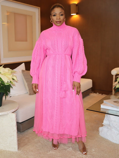 Laylah Fleece Skirt Set (Pink) - Ninth and Maple DRESS SET