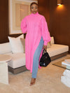 Laylah Fleece Skirt Set (Pink) - Ninth and Maple DRESS SET