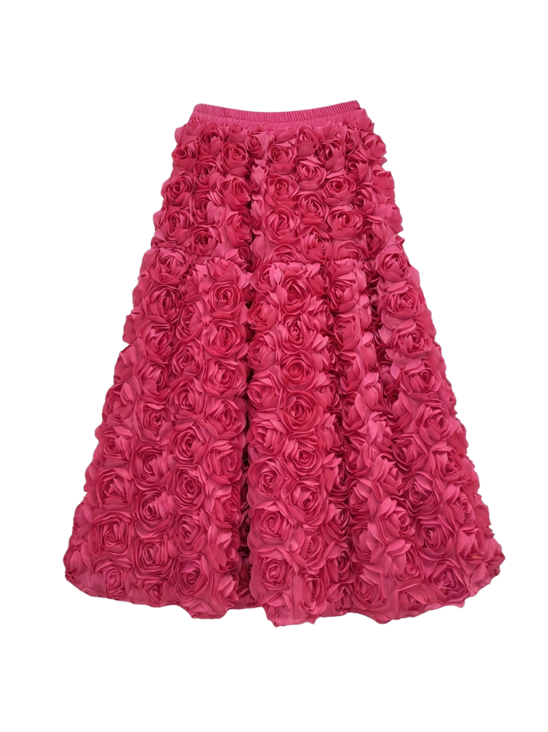 Eugene Floral Midi Skirt (Pink)