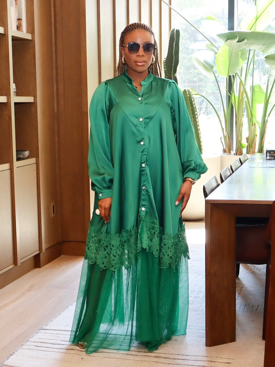 Heidi Silk Maxi Dress Pre-order Ships End Oct