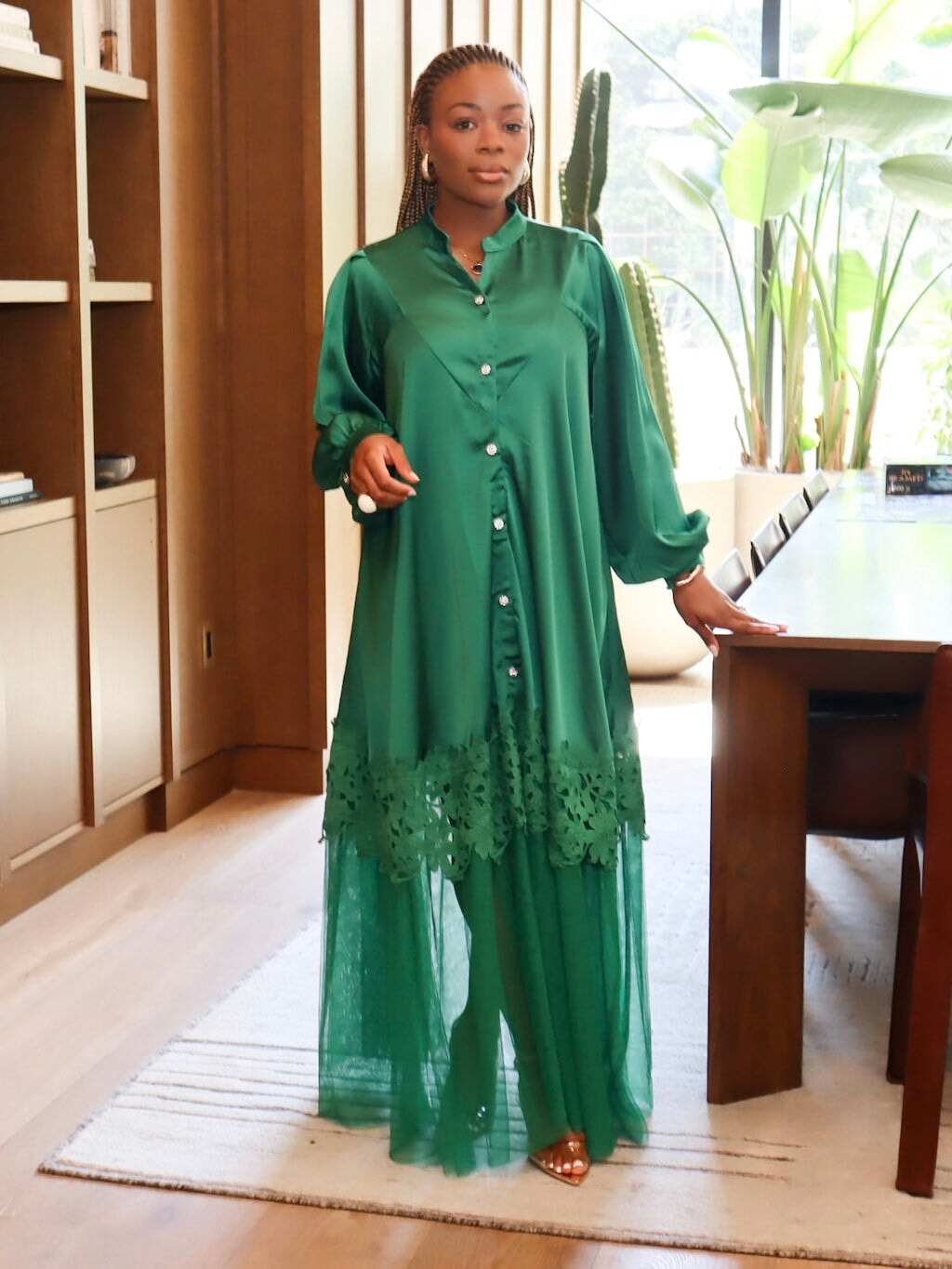 Heidi Silk Maxi Dress Pre-order Ships End Oct