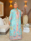 Tameka Plisse Robe (Aqua)