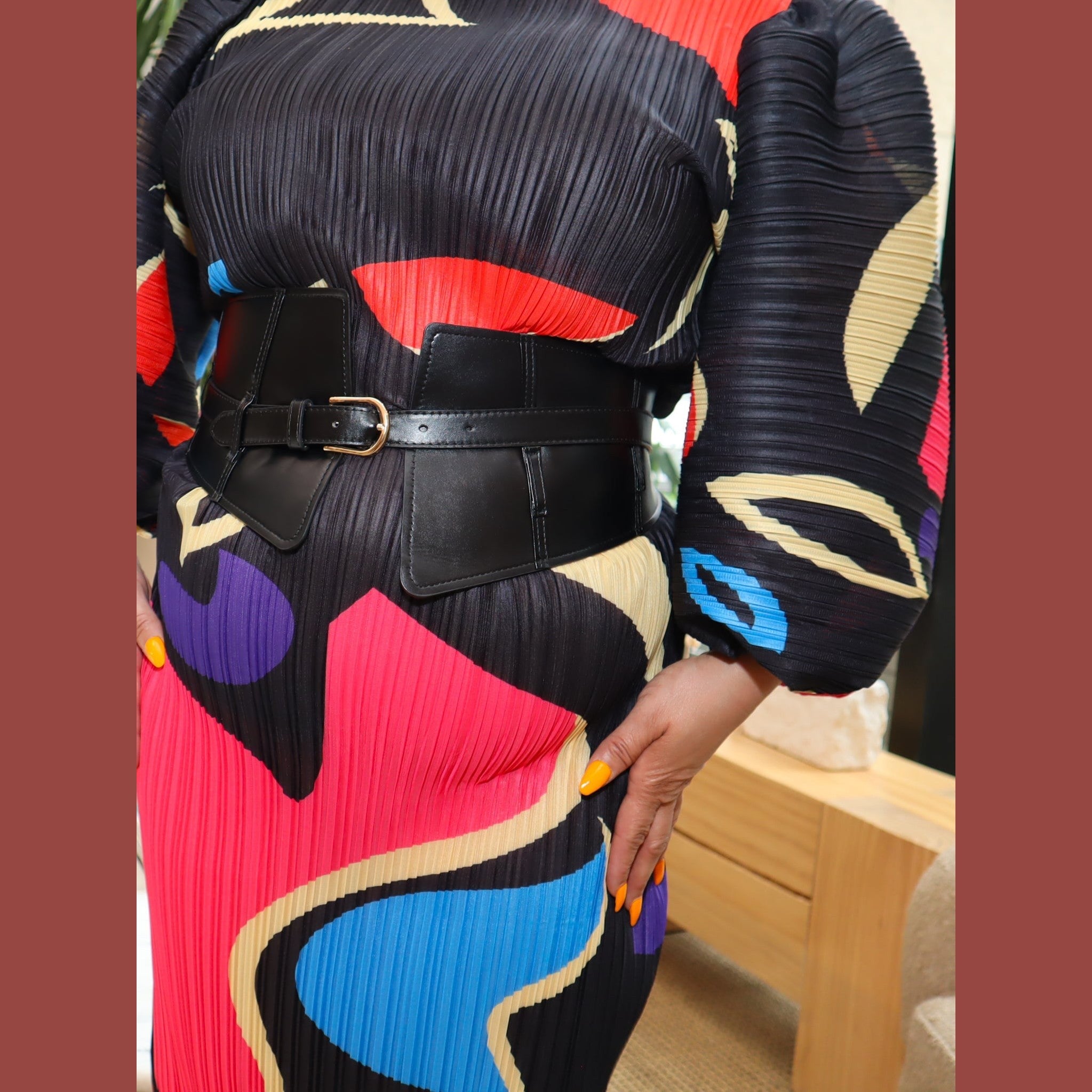 Dionne Long Puff Sleeve Dress