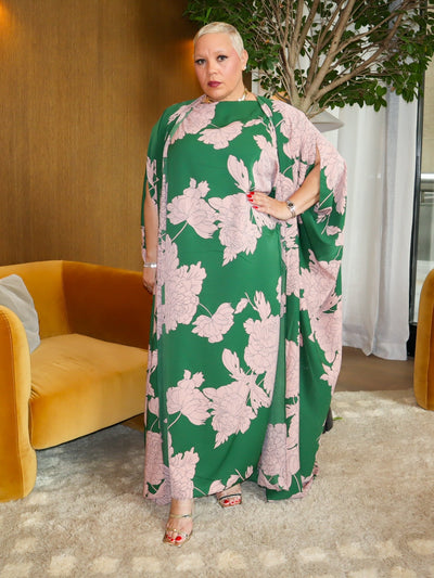 Daina Kimono (Kaftan ONLY) - Green - Ninth and Maple Kimono