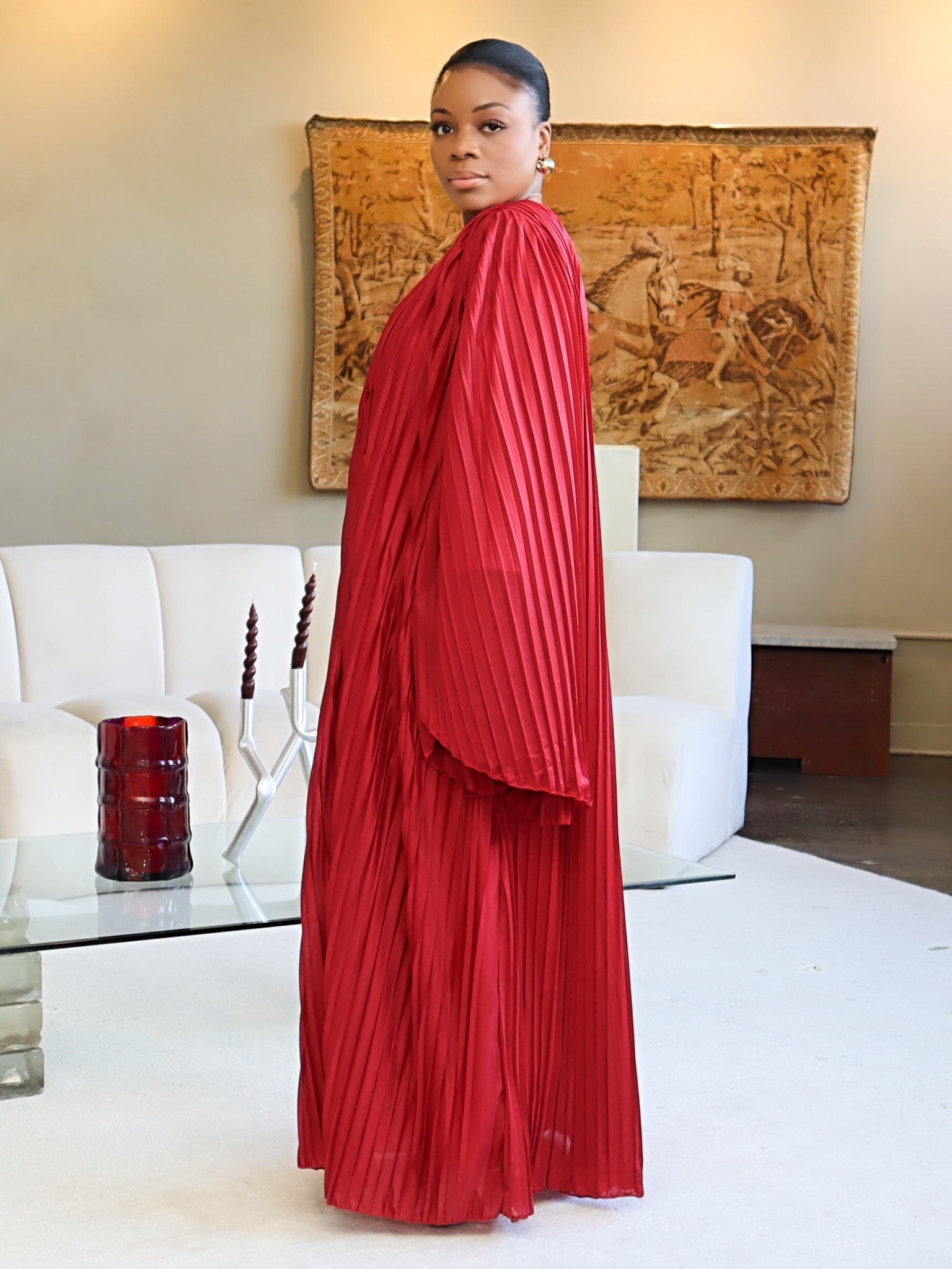 Dorinda Pleated Dress
