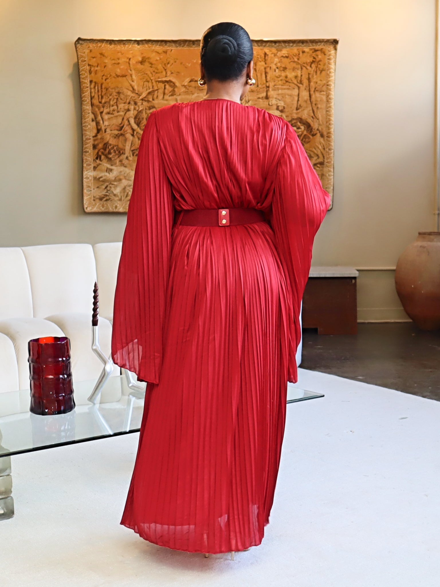 Dorinda Pleated Dress