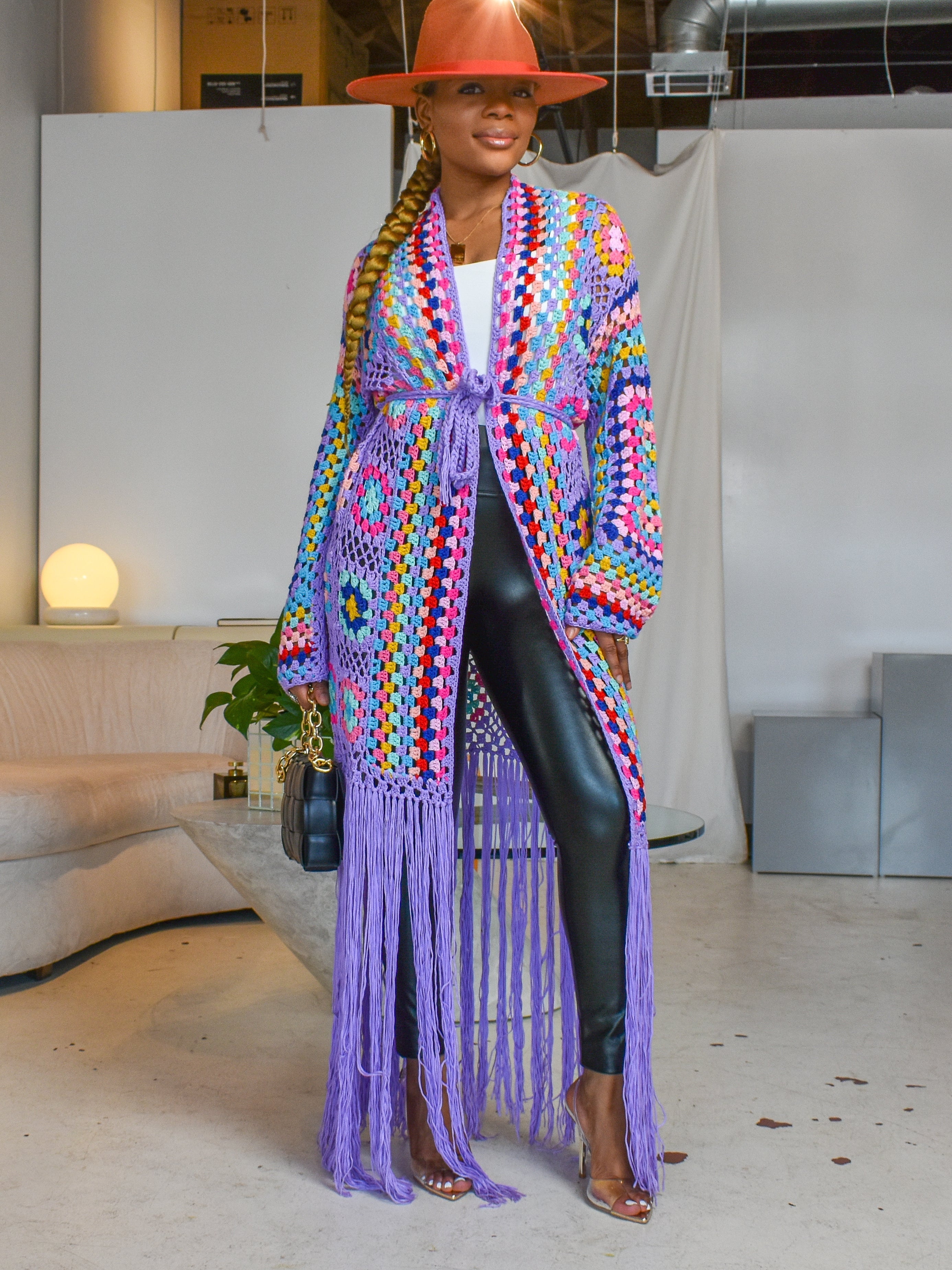 Full of Color Crochet Cardigan (Red) - Ninth and Maple Outerwear