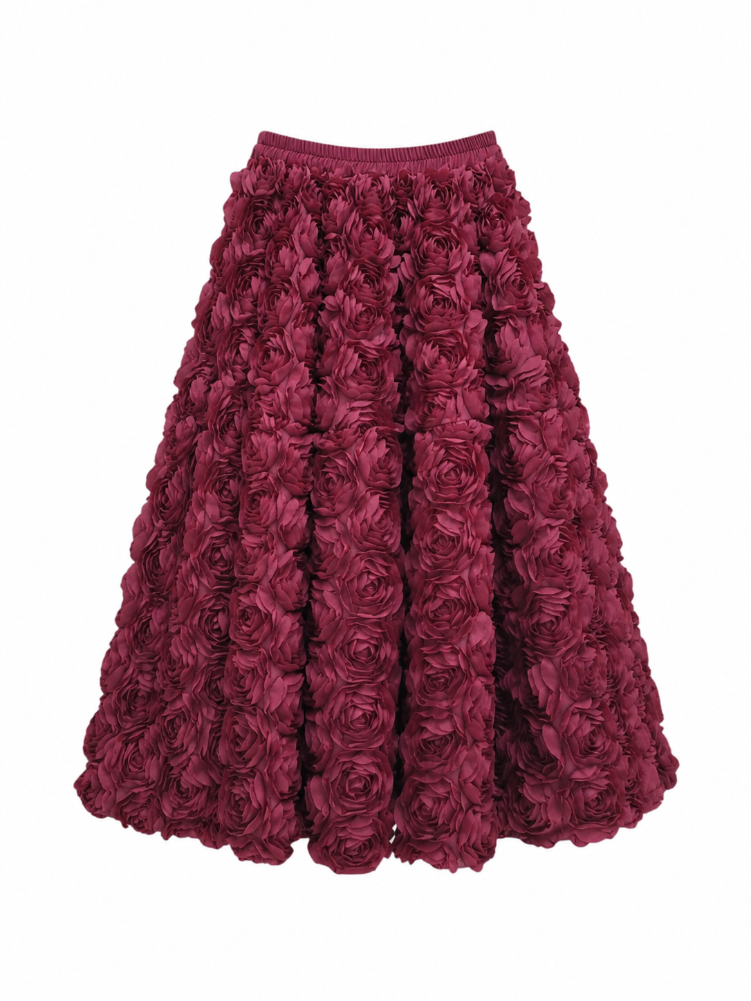 Eugene Floral Midi Skirt (Plum)