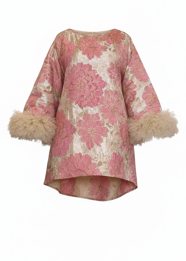 Reign Floral Dress (Blush)
