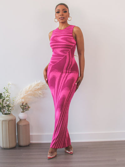 Marella Maxi Dress (Pink) - Ninth and Maple