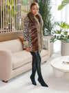 Cheetah Print Faux Fur Jacket
