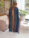 Portia Knitted Robe (Blue)