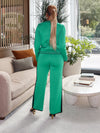 Melody Knit Set (Green) - Ninth and Maple PANT SET