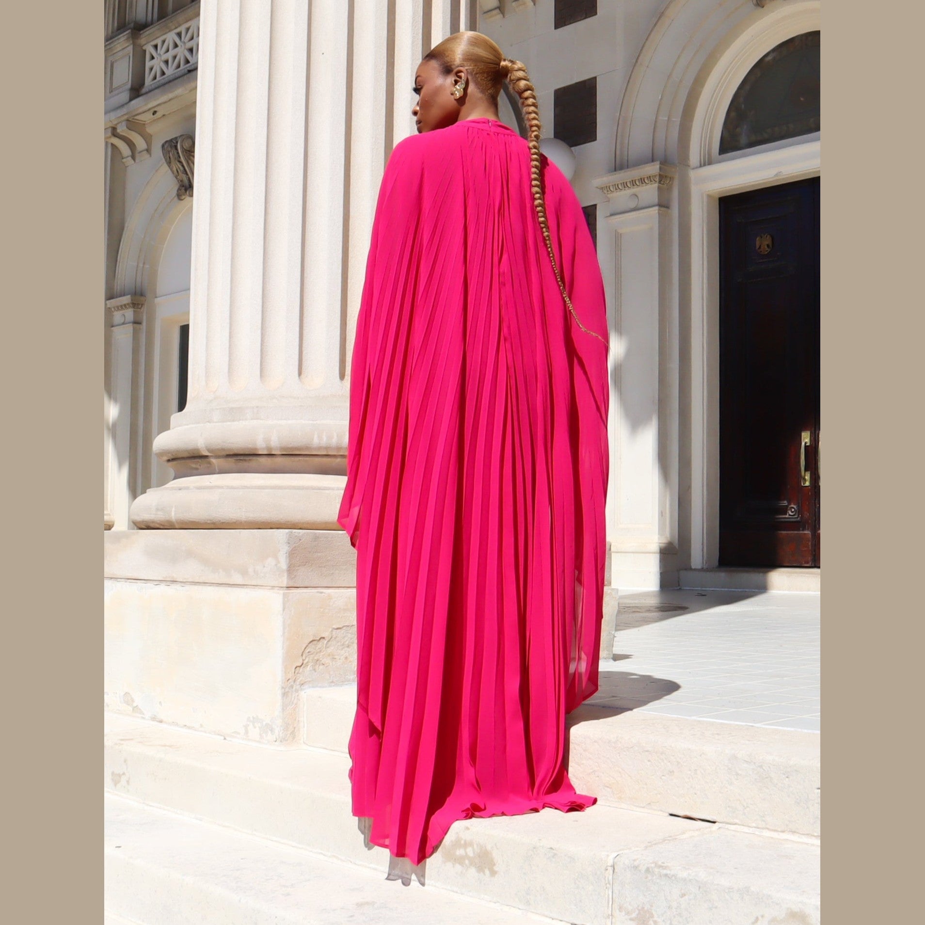 Arianna Maxi Pleated Dress