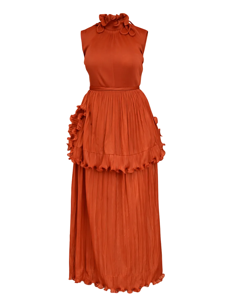 Ayana Layered Ruffle Maxi Dress