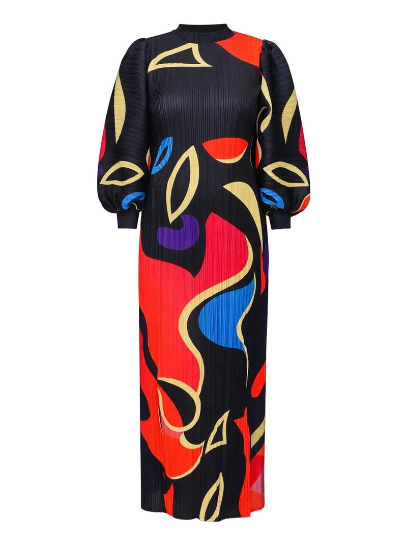 Dionne Long Puff Sleeve Dress