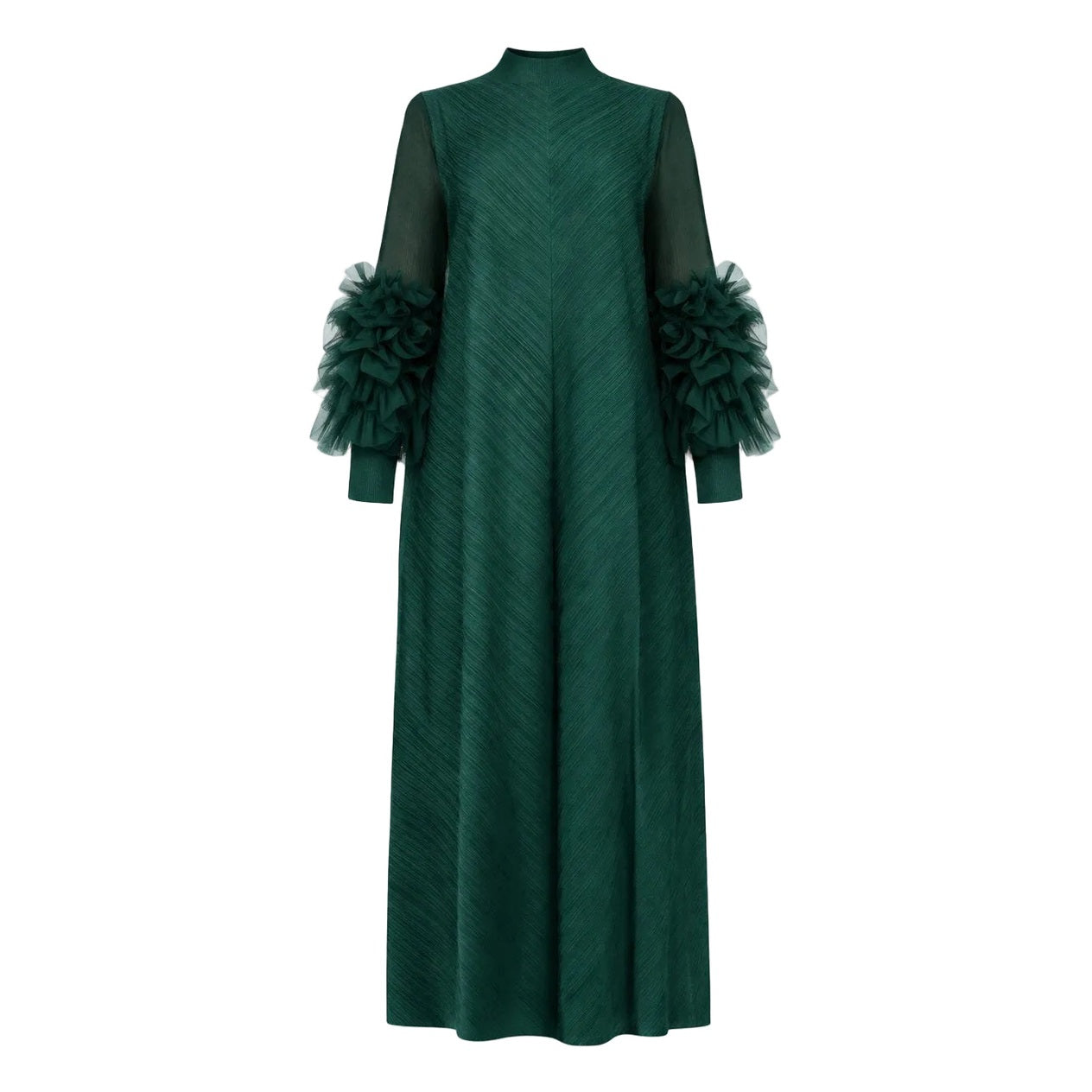 Cece Pleated Bat Sleeve Dress