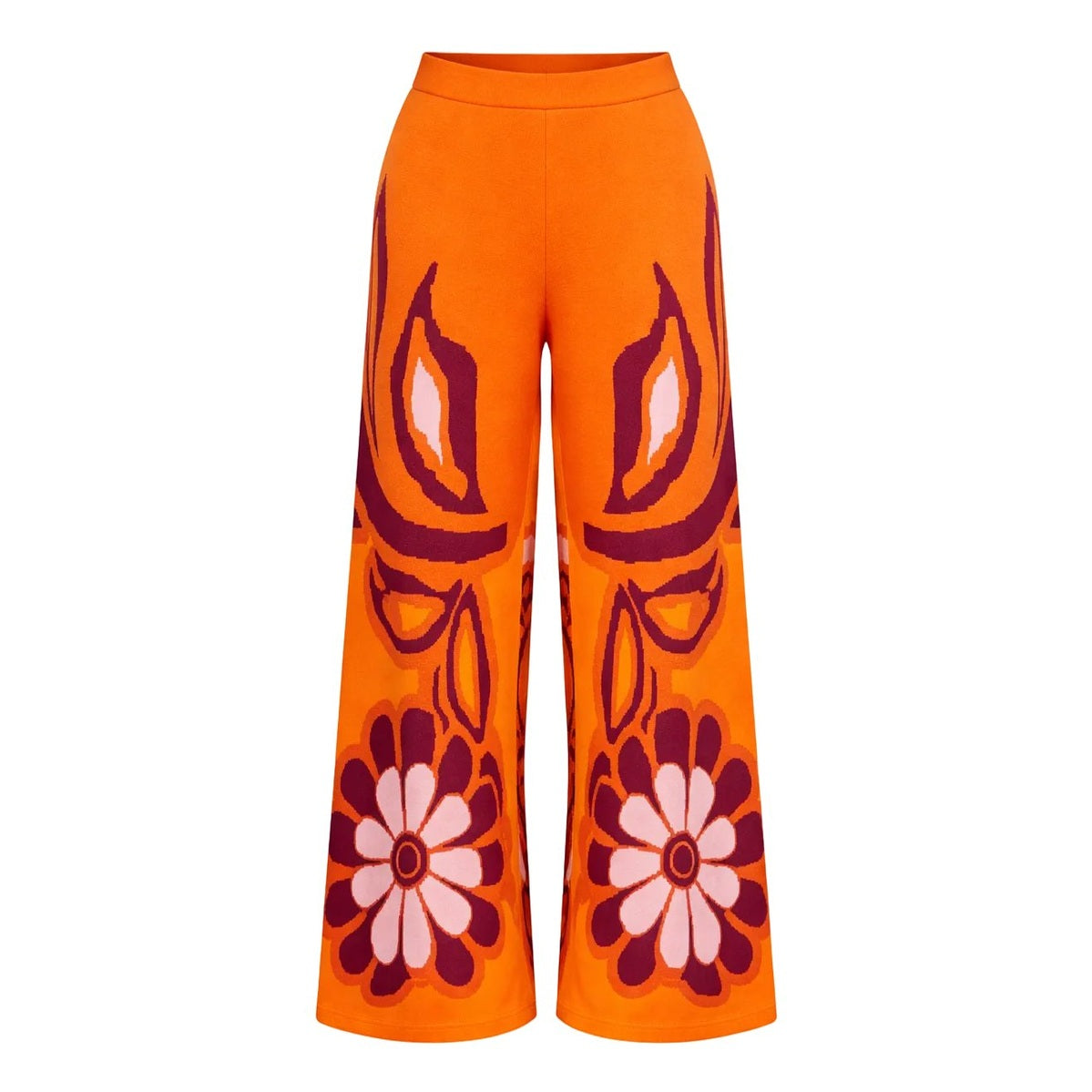 Viola Knit Pants – Multicolor Wide-Leg Knit Pants