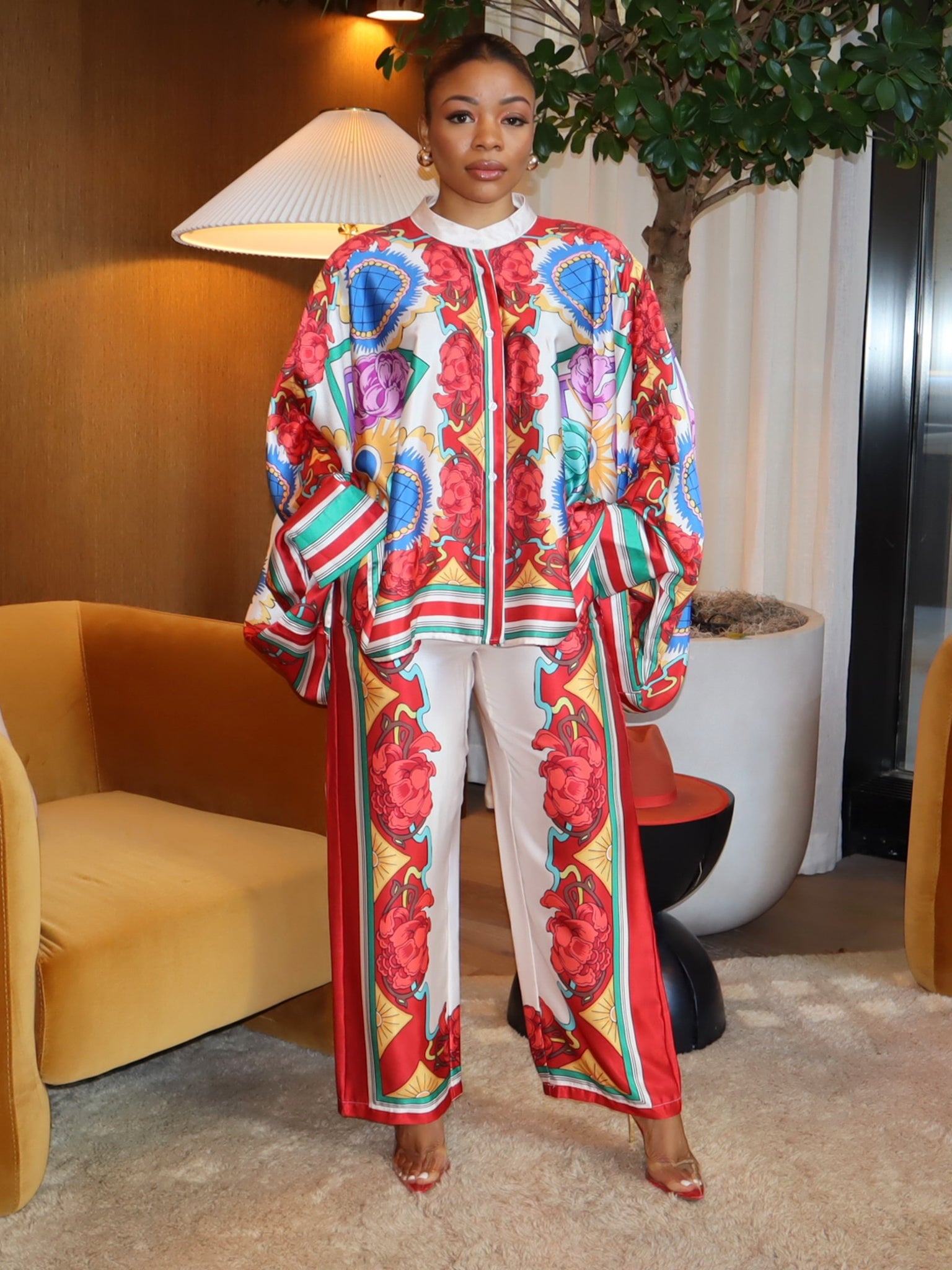 Nisa Printed Set - Ninth and Maple PANT SET