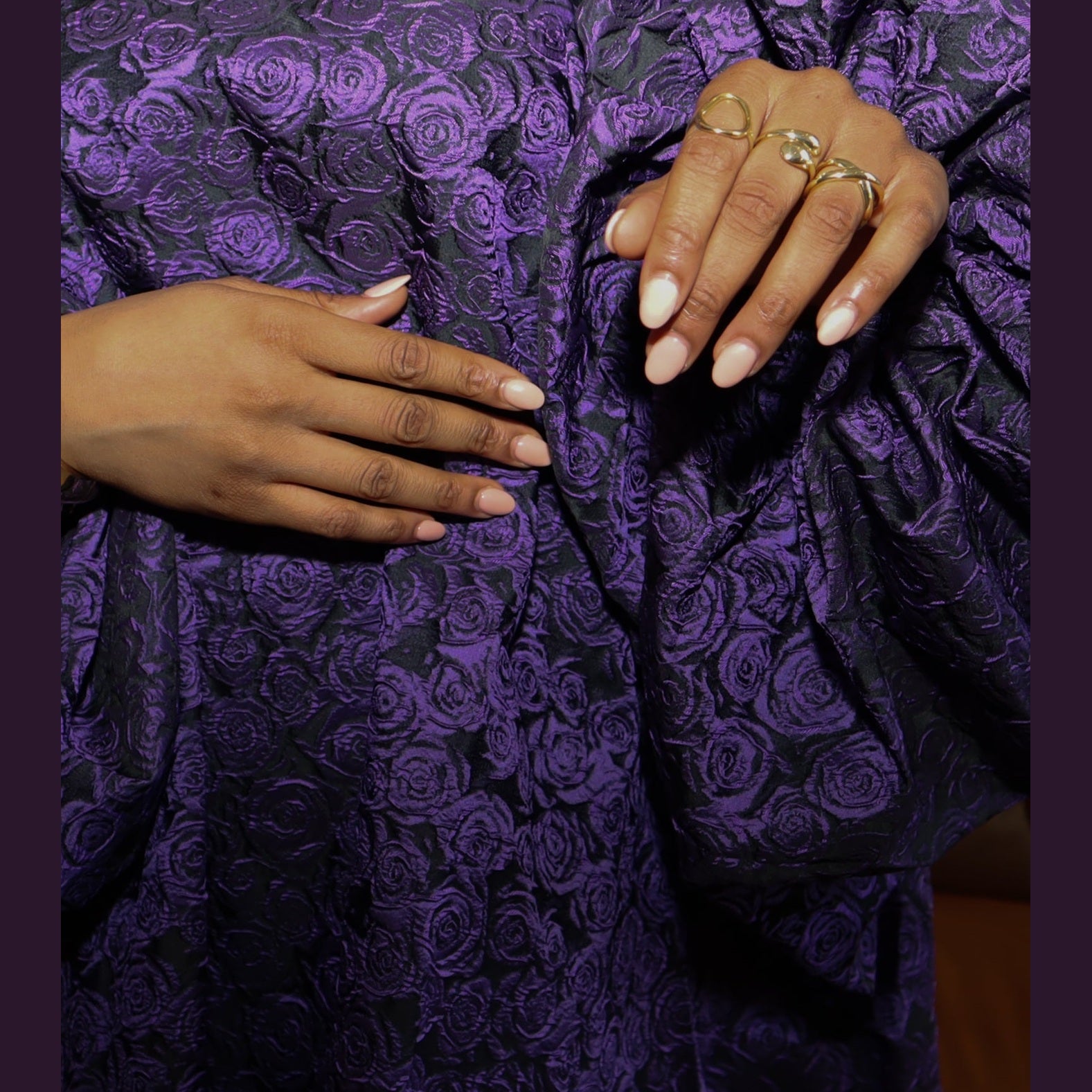 Margie Balloon Sleeve Dress – Purple Loose Fit Dress