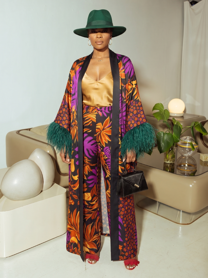 Scicli Three-Piece Kimono Set