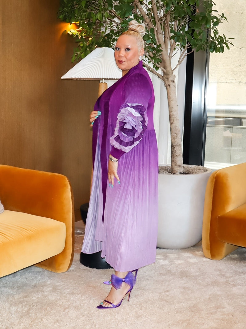 Yolanda Dress Set (Purple)