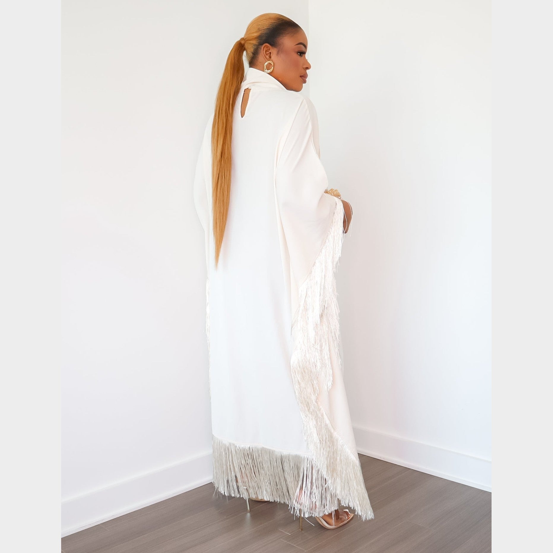 Queen Rania High-Neck Dress