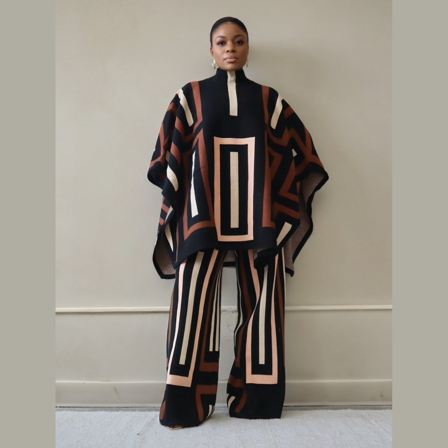 Viola Knit Pants – Multicolor Wide-Leg Knit Pants