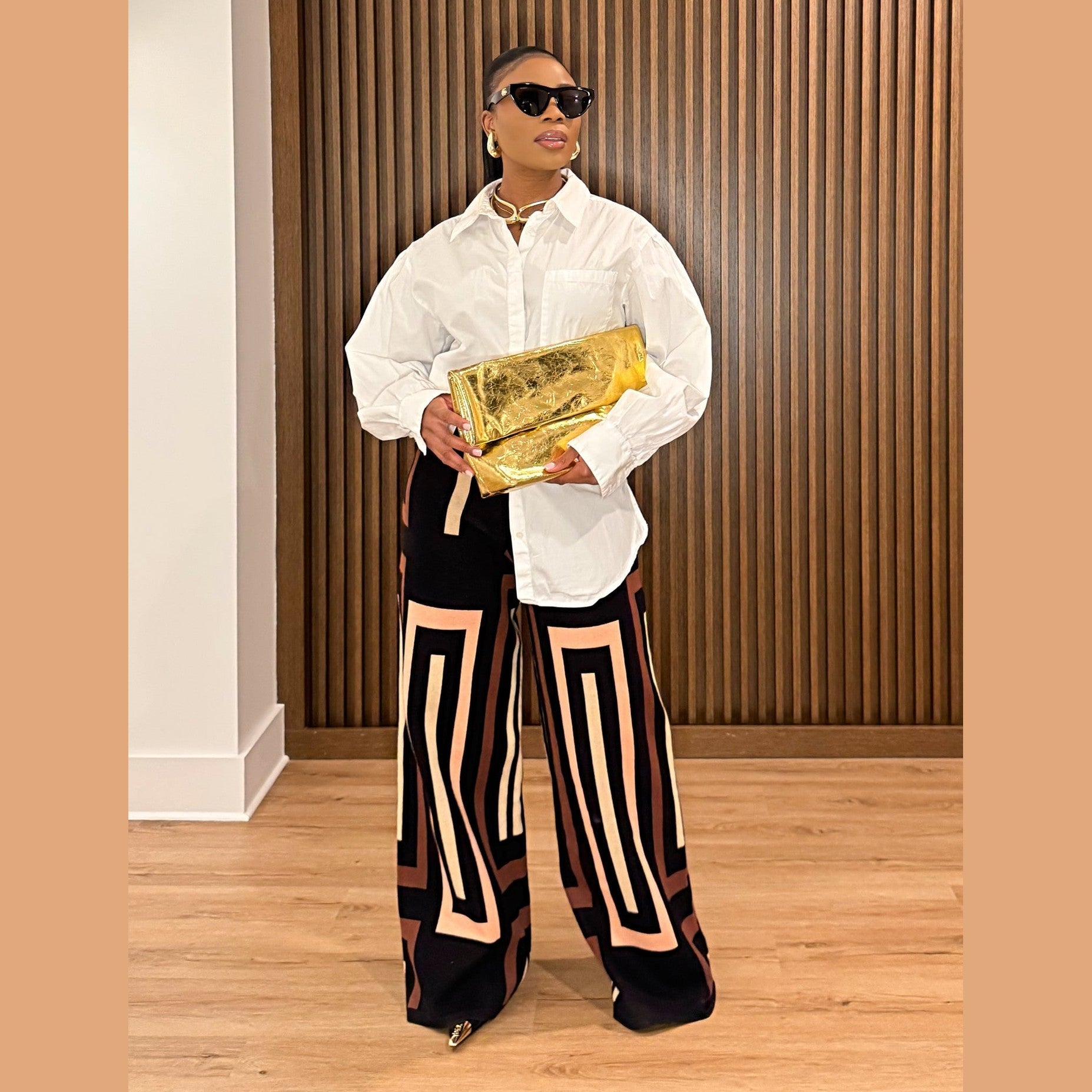 Viola Knit Pants – Multicolor Wide-Leg Knit Pants