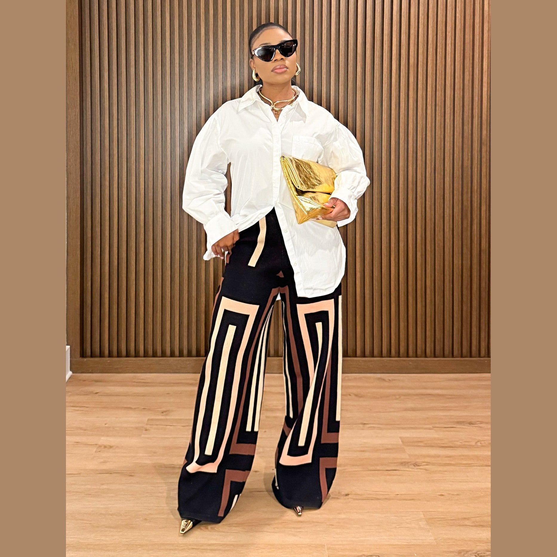 Viola Knit Pants – Multicolor Wide-Leg Knit Pants