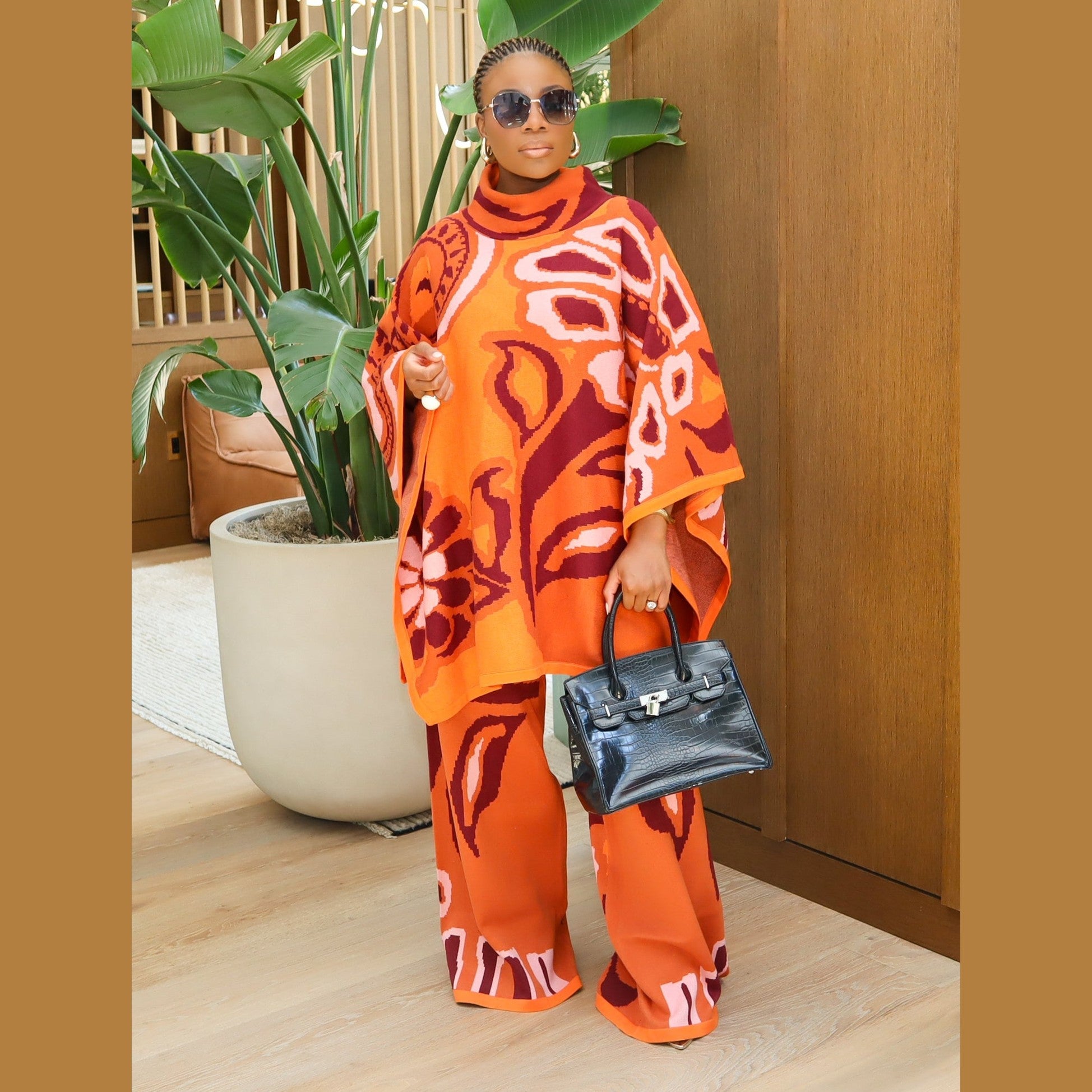 Viola Knit Pants – Multicolor Wide-Leg Knit Pants