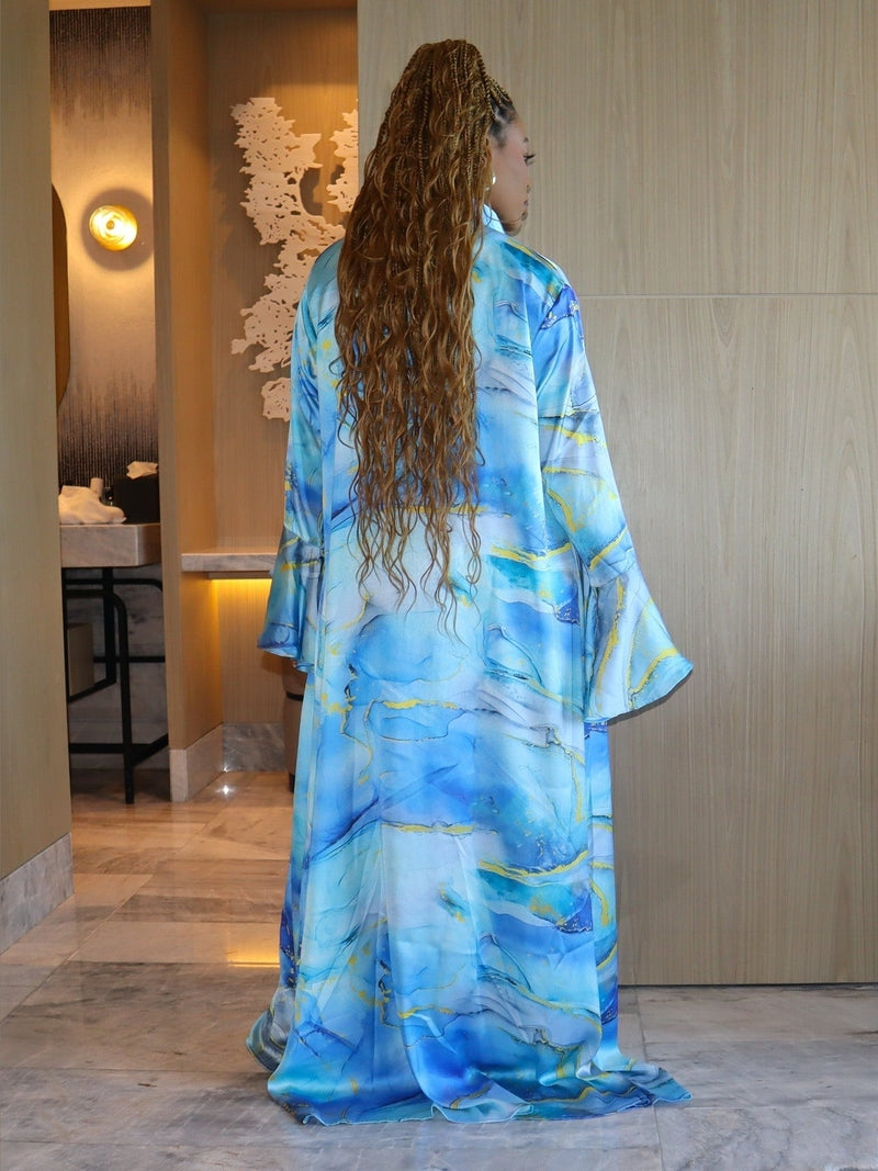 Yelana Button-Down Kaftan Dress S-L Yelana Button-Down Kaftan Dress S-L
